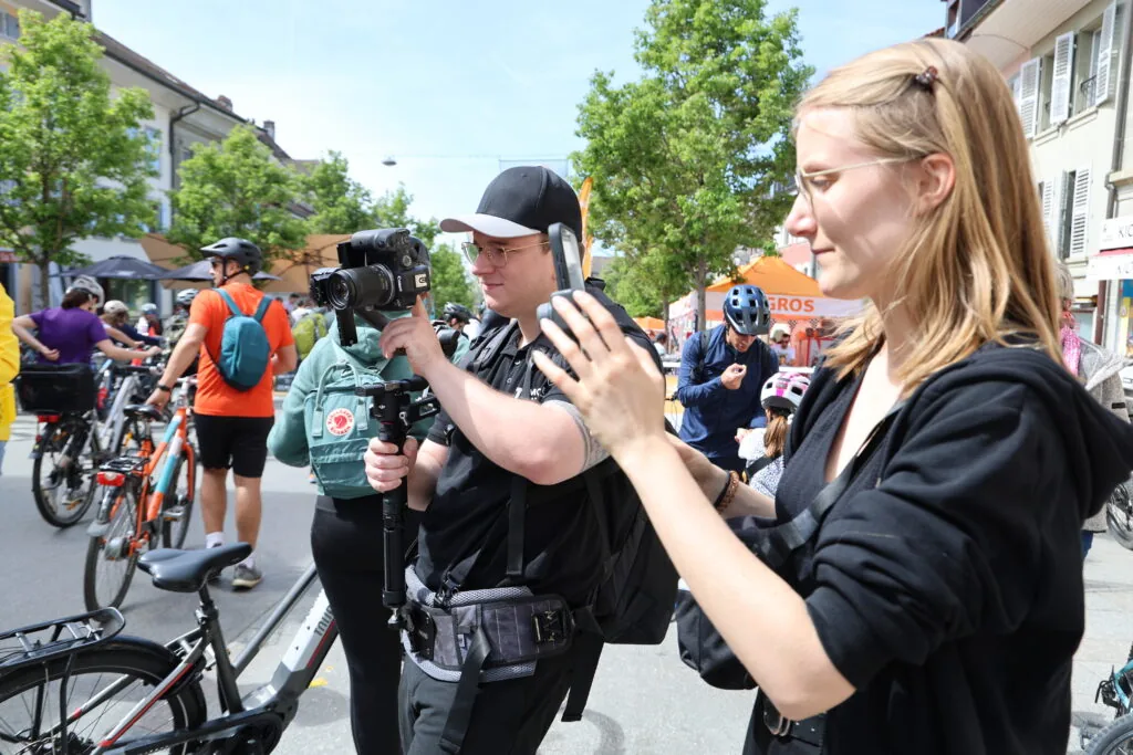 Équipe Osmose Marketing en tournage